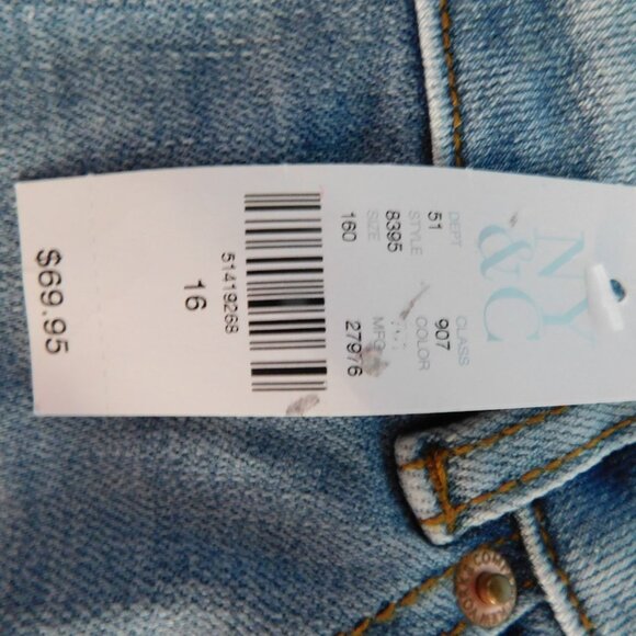 NY&C Leopard Cuff Denim 16 - Picture 3 of 3